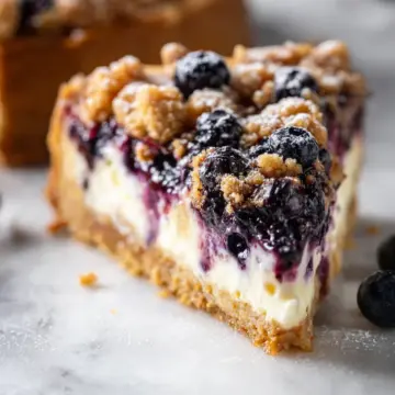 Blueberry Crumble Cheesecake
