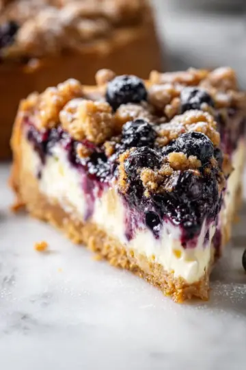 Blueberry Crumble Cheesecake