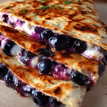 Blueberry Breakfast Quesadilla