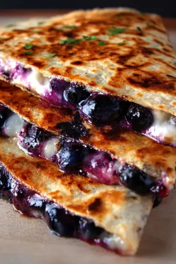 Blueberry Breakfast Quesadilla
