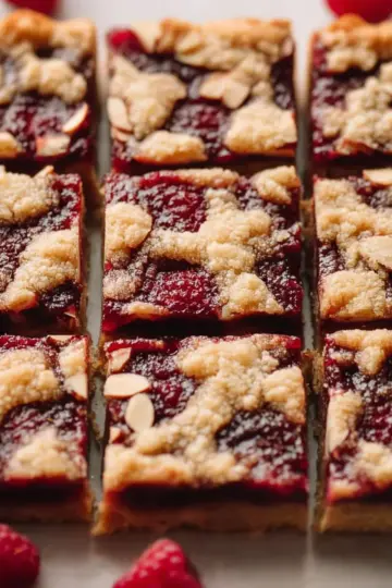 Raspberry Almond Bars