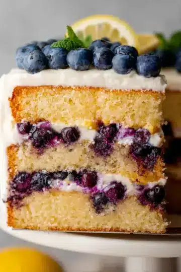 Lemon Blueberry Layer Cake