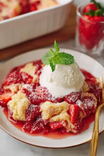 Strawberry Cobbler