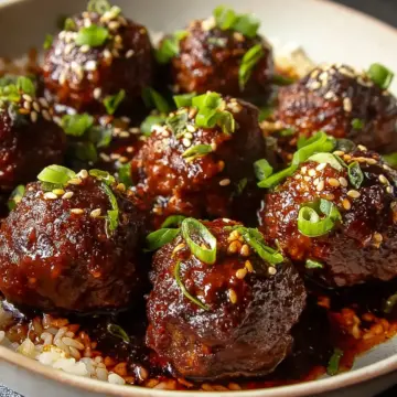 Korean Barbecue-Style Meatballs