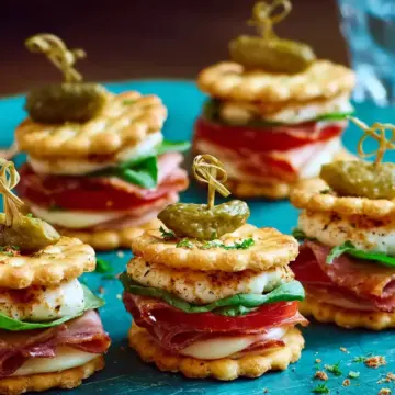 Ritz Cracker Party Sandwiches