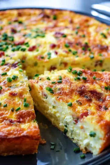 Cottage Cheese Crustless Quiche