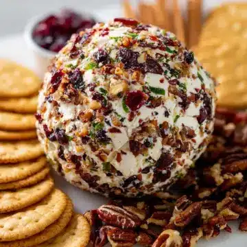 Cranberry Pecan Goat Cheese Ball