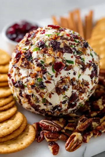Cranberry Pecan Goat Cheese Ball
