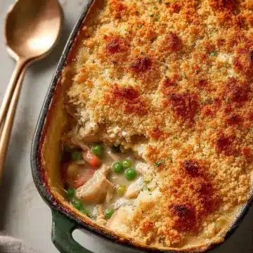 Crustless Chicken Pot Pie