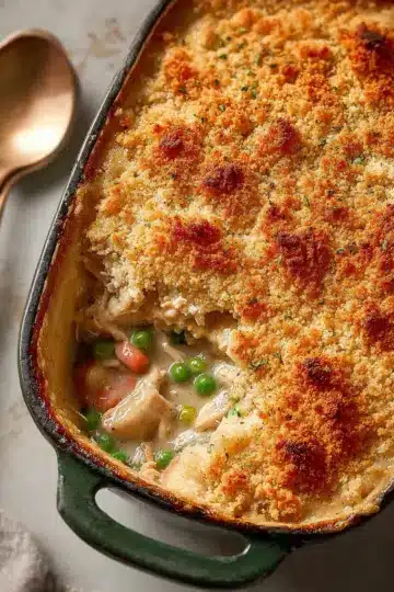 Crustless Chicken Pot Pie