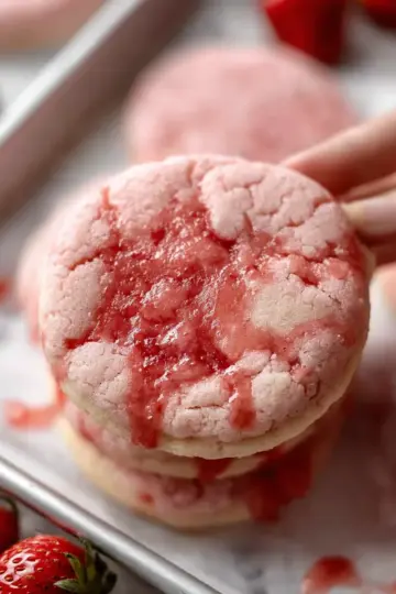 Strawberry Sugar Cookies