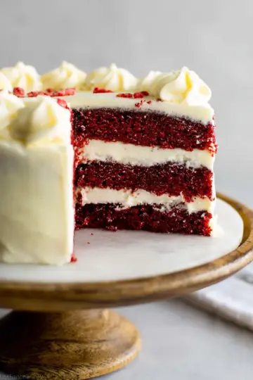 Red Velvet Cake with Cream Cheese Frosting