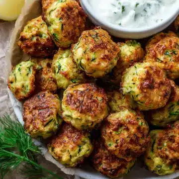 Cheesy Garlic Zucchini Bites