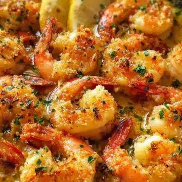 Crunchy Baked Shrimp in Garlic Butter Sauce (Prawns)