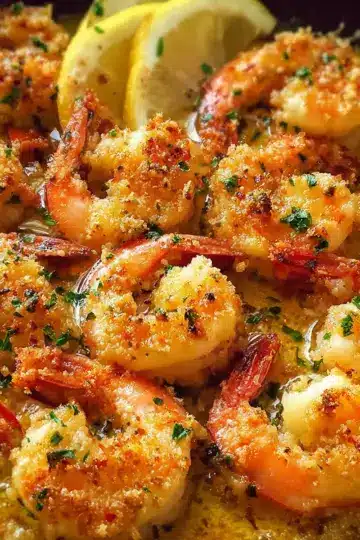 Crunchy Baked Shrimp in Garlic Butter Sauce (Prawns)