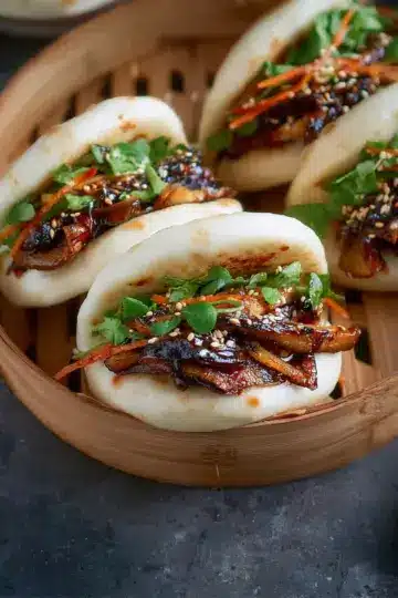 Hoisin Mushroom Gua Baos (Vegan Recipe)