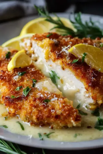 Zesty Lemon Pecorino Crispy Chicken