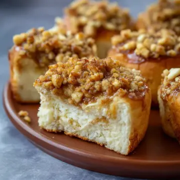 Apple Streusel Cheesecake Buns