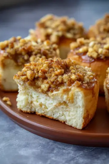 Apple Streusel Cheesecake Buns