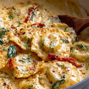 Creamy Tuscan Ravioli