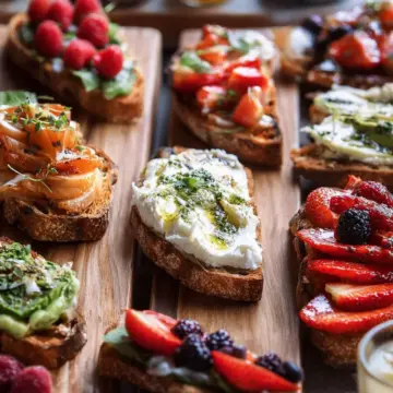 Brunch Bruschetta Bar.
