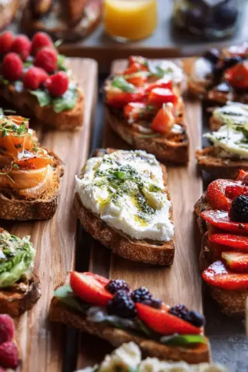 Brunch Bruschetta Bar.