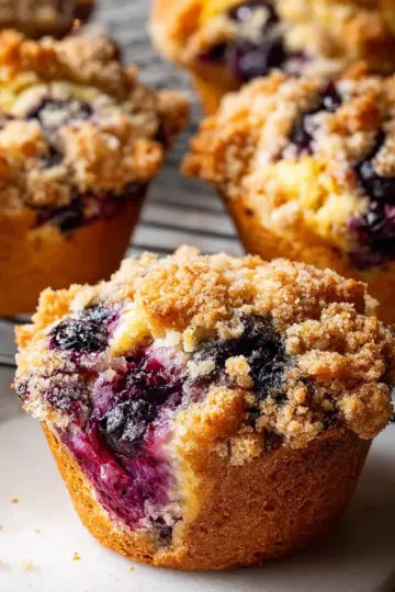 Gluten Free Blueberry Streusel Muffins