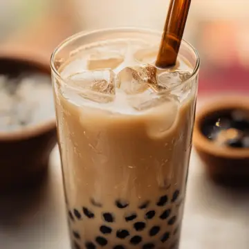 Vanilla Boba Milk Tea - Iced or Hot