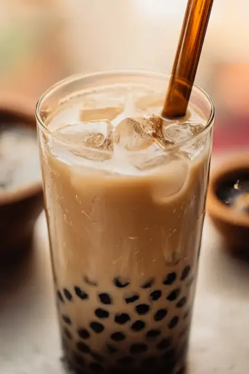 Vanilla Boba Milk Tea - Iced or Hot