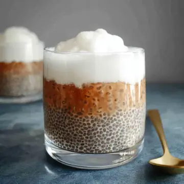 Bubble Tea Pudding – with Chia and Salted Foam