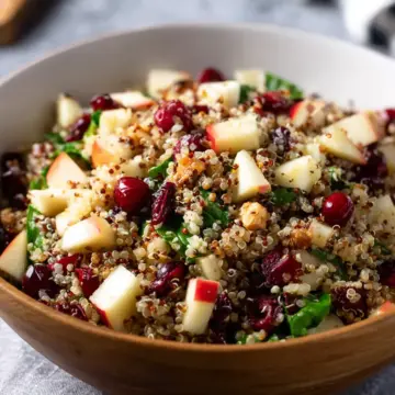 Apple Cranberry Quinoa Salad