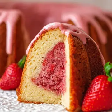 Strawberry Pound Cake