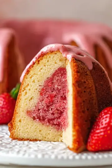 Strawberry Pound Cake