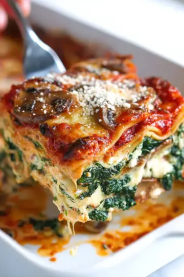 Spinach Mushroom Lasagna