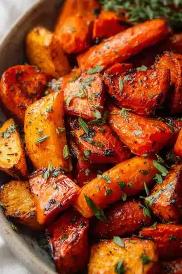 Roasted Sweet Potatoes & Carrots