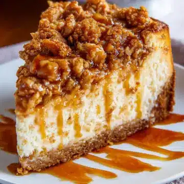 Apple Crisp Cheesecake
