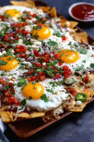 Huevos Rancheros Breakfast Nachos