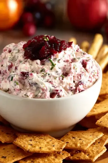 Cranberry Jalapeno Cream Cheese Dip