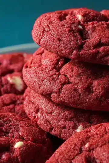 Red Velvet Cake Mix Cookies