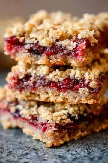 Berry Oat Bars | Healthy One Bowl Recipe