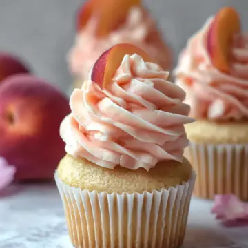 Peach Bellini Cupcakes