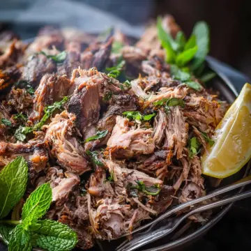 Pulled Lamb (Middle Eastern Slow Cooked Lamb)