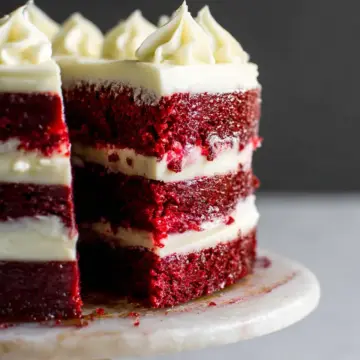Red Velvet Cake with Cream Cheese Frosting