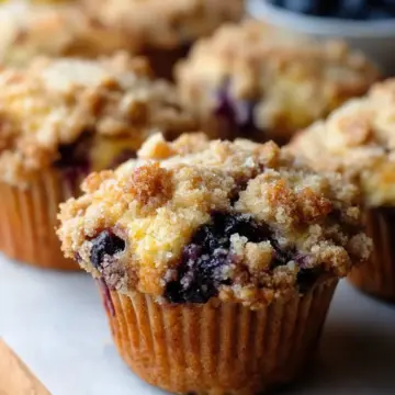 Blueberry Muffins with Crumb Topping