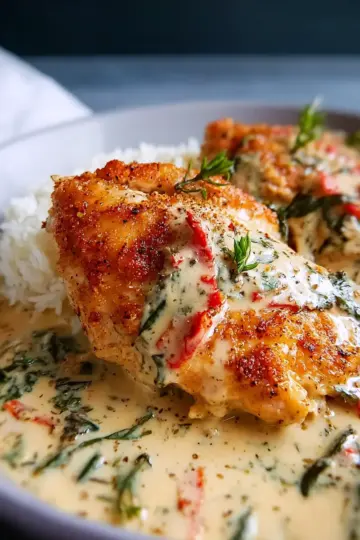 Chicken In Basil Cream