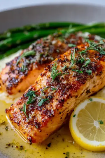 Baked Lemon Garlic Butter Salmon