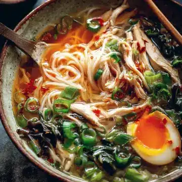 Ginger Garlic Chicken Noodle Soup