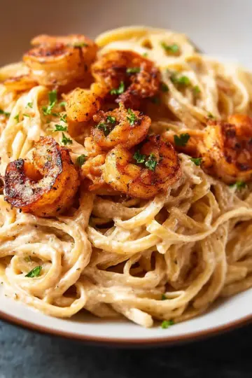 Cajun Shrimp Alfredo Pasta