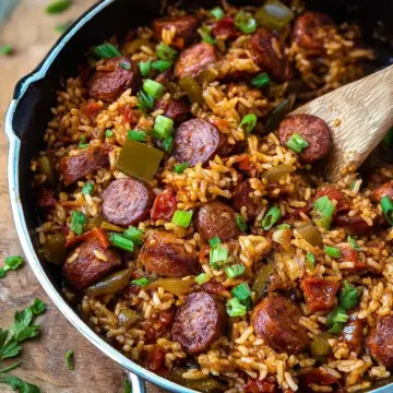 Cajun Sausage and Rice Skillet