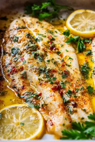 Garlic Butter Baked Tilapia